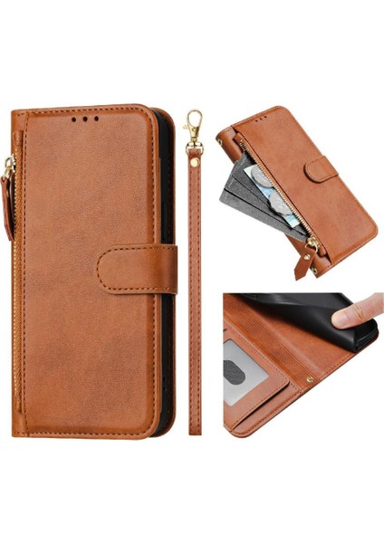 Xiaomi Poco F7 Pro 5g Için Flip Case Pu Deri Manyetik Kart Tutucu (Yurt Dışından)