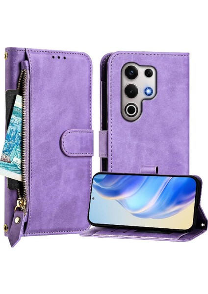 Itel Flip Ultra 4g Fermuar Kart Tutucu Için Flip Case Pu Deri Manyetik (Yurt Dışından) fırsatları
