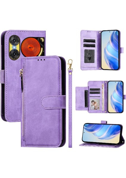 Zte Nubia Müzik 2 Fermuar Kart Tutucu Için Flip Case Pu Deri Manyetik (Yurt Dışından) indirimleri