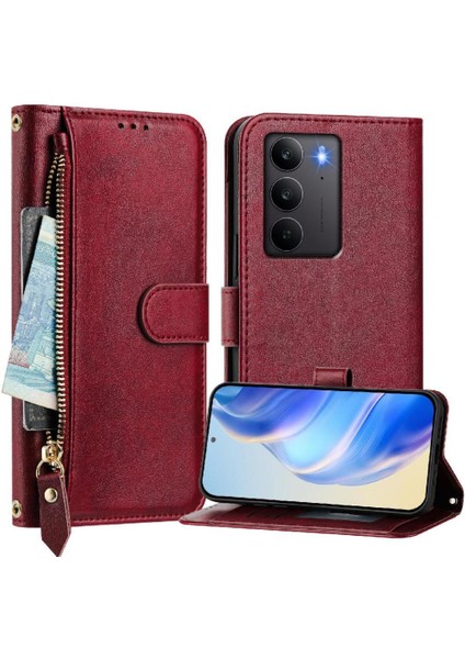 Realme C75 4g Pu Deri Manyetik Fermuar Kart Tutucu Için Flip Case (Yurt Dışından) indirimleri