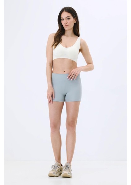 Active Kadın Yüksek Bel Şort Gri fırsatları