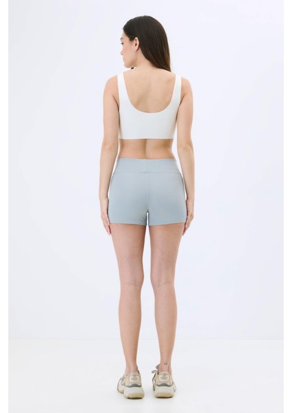 Active Kadın Yüksek Bel Şort Gri indirimleri