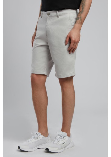 Lone Chıno Erkek Dokuma Şort Açık Gri modelleri