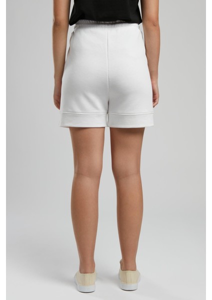Julye Kadın Örme Şort Ekru Ekru modelleri