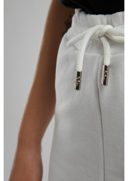 Julye Kadın Örme Şort Ekru Ekru indirimleri