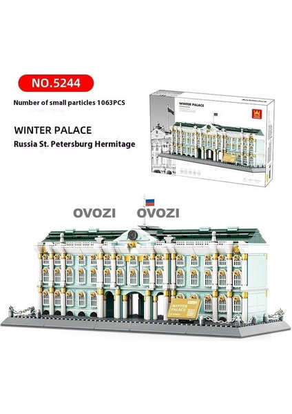 Ovozı Dünyaca Ünlü Mimari Puzzle Yapı Taşları Eğitici Oyuncaklar (Yurt Dışından)