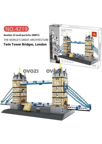 Ovozı Dünyaca Ünlü Mimari Puzzle Yapı Taşları Eğitici Oyuncaklar (Yurt Dışından)