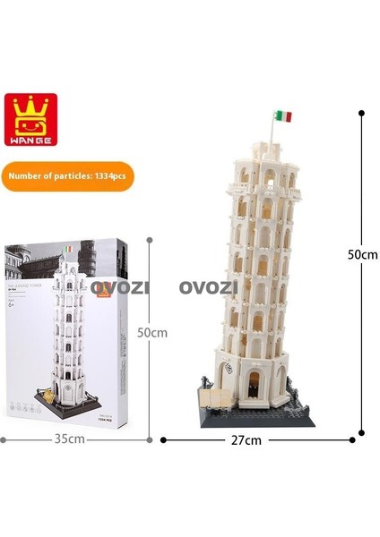 Ovozı Dünyaca Ünlü Mimari Puzzle Yapı Taşları Eğitici Oyuncaklar (Yurt Dışından)