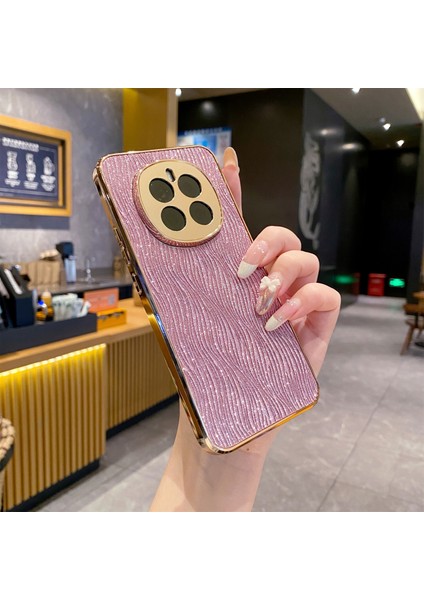Honor Magic7 Pro 5g Galvanik Dalgalı Doku Pu + Tpu + Pc Telefon Arka Kapağı (Yurt Dışından)
