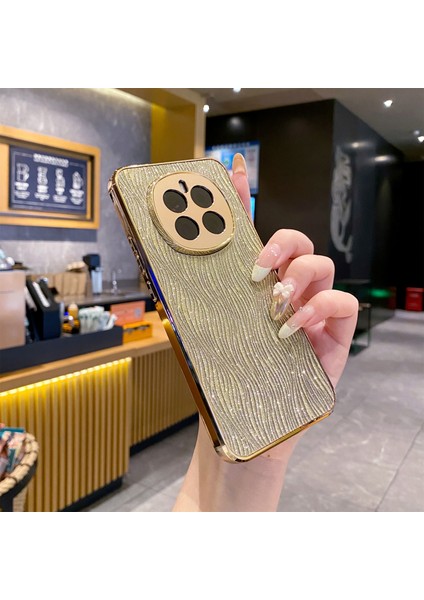 Honor Magic7 Pro 5g Galvanik Dalgalı Doku Pu + Tpu + Pc Telefon Arka Kapağı (Yurt Dışından)