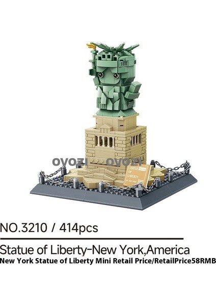 Ovozı Dünyaca Ünlü Mimari Puzzle Yapı Taşları Eğitici Oyuncaklar (Yurt Dışından)