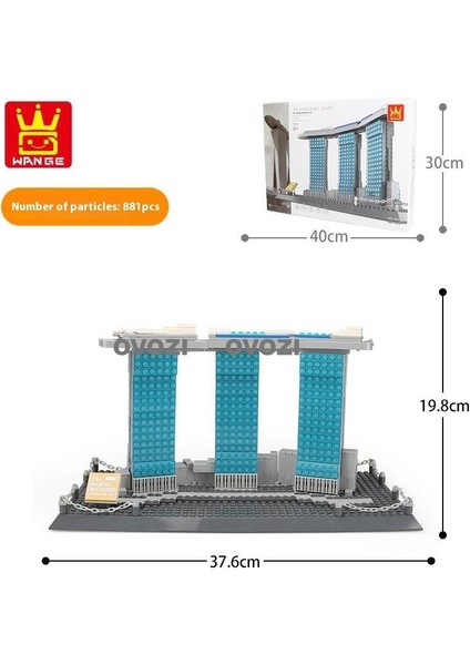 Ovozı Dünyaca Ünlü Mimari Puzzle Yapı Taşları Eğitici Oyuncaklar (Yurt Dışından)