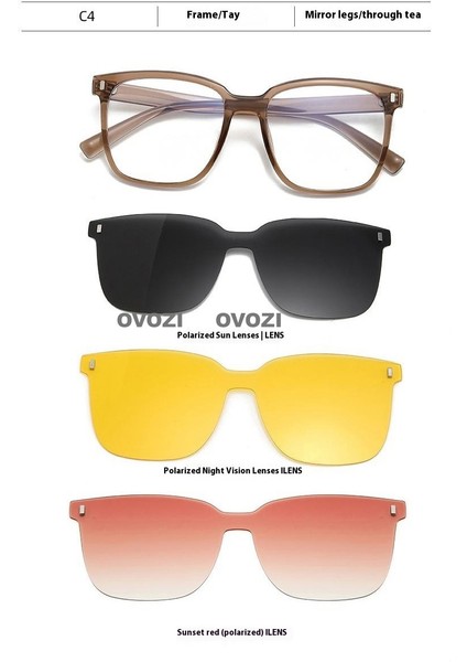 Ovozı Manyetik Gözlük Polarize Güneş Gözlüğü Güneş Gözlüğü Güneş Gözlüğü Çok Fonksiyonlu (Yurt Dışından)