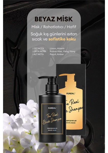 Siyah Şampuan Kundal The Real Black Shampoo 500 ml