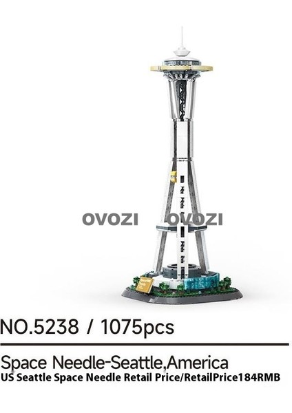 Ovozı Dünyaca Ünlü Mimari Puzzle Yapı Taşları Eğitici Oyuncaklar (Yurt Dışından)