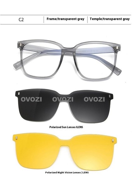 Ovozı Manyetik Gözlük Polarize Güneş Gözlüğü Güneş Gözlüğü Güneş Gözlüğü Çok Fonksiyonlu (Yurt Dışından)