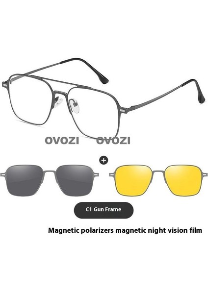 Ovozı Manyetik Gözlük Polarize Güneş Gözlüğü Güneş Gözlüğü Güneş Gözlüğü Çok Fonksiyonlu (Yurt Dışından)
