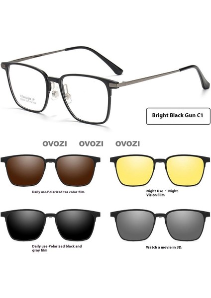 Ovozı Manyetik Gözlük Polarize Güneş Gözlüğü Güneş Gözlüğü Güneş Gözlüğü Çok Fonksiyonlu (Yurt Dışından)