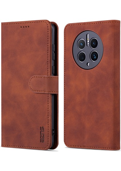 Huawei Mate 50 Pro 4g Düşmeye Karşı Telefon Koruyucu Kapaklı Pu Deri + Tpu Iç Kılıf Standlı (Yurt Dışından)