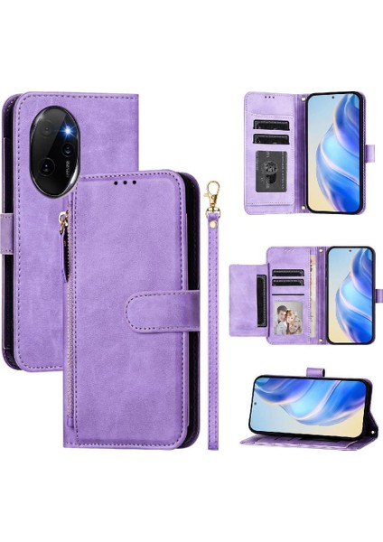 Honor 100 Pro 5g Premium Fermuarlı Deri Çapraz Askılı Uzun Askılı Cüzdan Kılıf Kapaklı Kartlıklı (Yurt Dışından) indirimleri