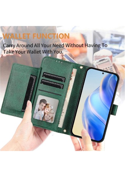 Tecno Camon 40 Pro 4g Premium Fermuarlı Deri Çapraz Askılı Uzun Askılı Cüzdan Kılıf Kapaklı Kartlıklı (Yurt Dışından) modelleri