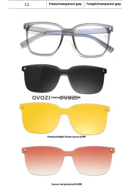 Ovozı Manyetik Gözlük Polarize Güneş Gözlüğü Güneş Gözlüğü Güneş Gözlüğü Çok Fonksiyonlu (Yurt Dışından)