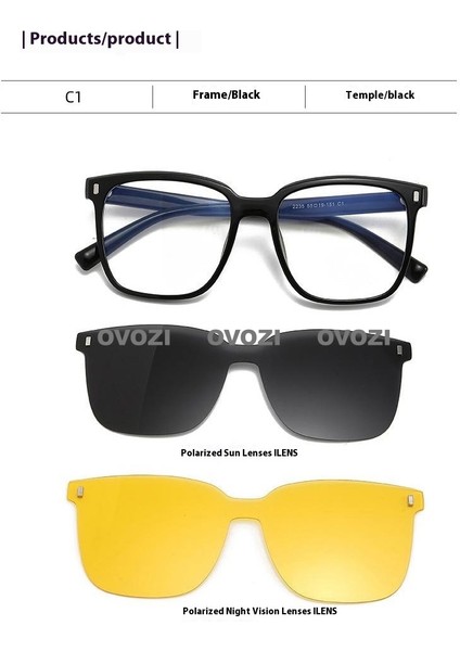 Ovozı Manyetik Gözlük Polarize Güneş Gözlüğü Güneş Gözlüğü Güneş Gözlüğü Çok Fonksiyonlu (Yurt Dışından)