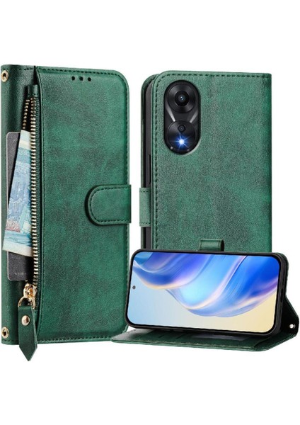 Oppo A78 4g Kart Tutucu Fermuar Pu Deri Manyetik Için Flip Case (Yurt Dışından) indirimleri