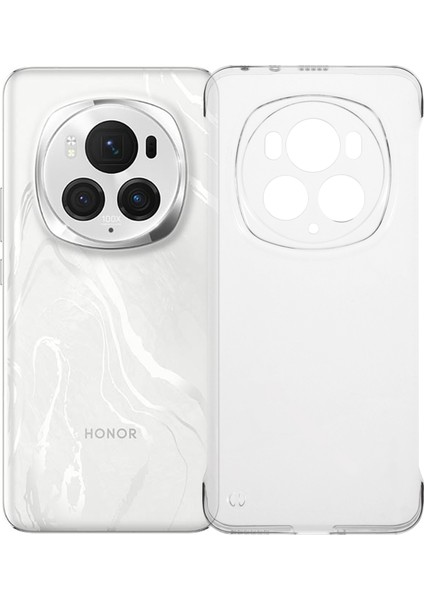 Honor Magic6 Pro 5g Şeffaf Kılıf Çerçevesiz Sert Pc Telefon Kılıfı (Yurt Dışından)