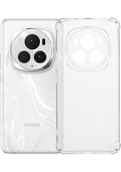 Honor Magic6 Pro 5g Şeffaf Tpu Telefon Kılıfı Köşeleri Hava Yastığı Düşmeye Karşı (Yurt Dışından)