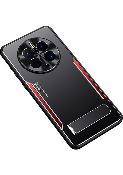 Huawei Mate 50 Pro 4g Tpu+Alüminyum Alaşımlı Kickstand Telefon Kılıfı Darbeye Dayanıklı Arka Kapak (Yurt Dışından)