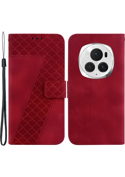 Honor Magic6 Pro 5g Deri Telefon Kılıfı (Yurt Dışından)