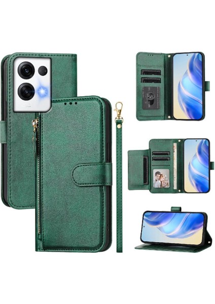 Oppo Reno 8 Pro 5g Premium Fermuarlı Deri Çapraz Askılı Uzun Askılı Cüzdan Kılıf Kapaklı Kartlıklı (Yurt Dışından) indirimleri