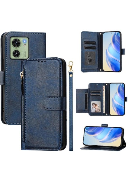 Motorola Edge 40 5g Premium Fermuarlı Deri Çapraz Askılı Uzun Askılı Cüzdan Kılıf Kapaklı Kartlıklı (Yurt Dışından) indirimleri