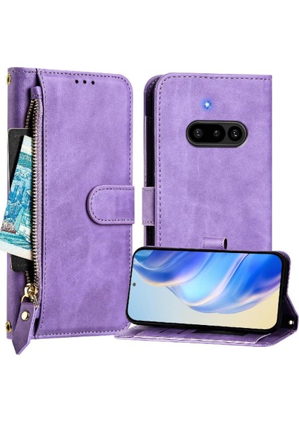 Nothing Phone 3A Premium Fermuarlı Deri Çapraz Askılı Uzun Askılı Cüzdan Kılıf Kapaklı Kartlıklı (Yurt Dışından) indirimleri