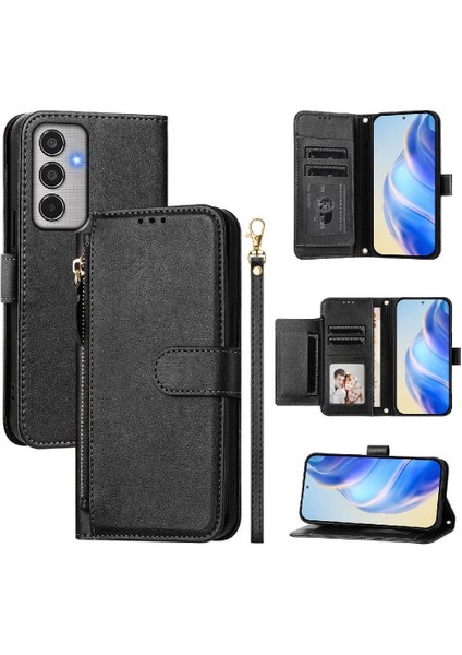 Samsung Galaxy M35 5g Premium Fermuarlı Deri Çapraz Askılı Uzun Askılı Cüzdan Kılıf Kapaklı Kartlıklı (Yurt Dışından) indirimleri
