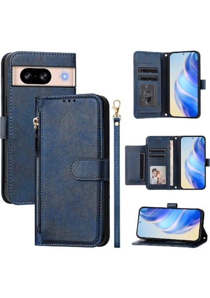 Google Pixel 8 Premium Fermuarlı Deri Çapraz Askılı Uzun Askılı Cüzdan Kılıf Kapaklı Kartlıklı (Yurt Dışından) indirimleri
