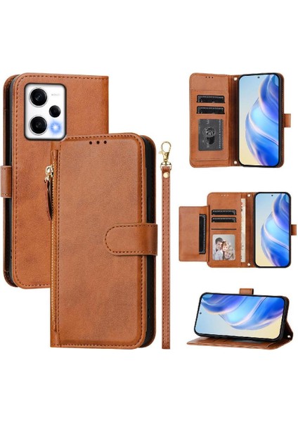 Xiaomi Redmi Note 12 Pro 5g Premium Fermuarlı Deri Çapraz Askılı Uzun Askılı Cüzdan Kılıf Kapaklı Kartlıklı (Yurt Dışından) indirimleri