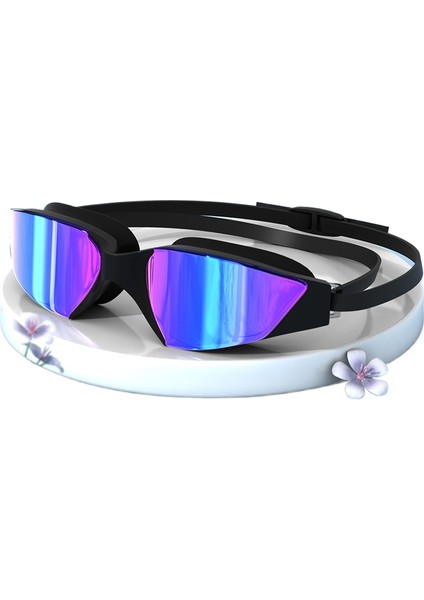 Hd Su Geçirmez Buğu Önleyici Yüzme Gözlüğü Yetişkin Erkekler ve Kadınlar Evrensel Düz Yüzme Gözlükleri Moda Çerçeve (Yurt Dışından)