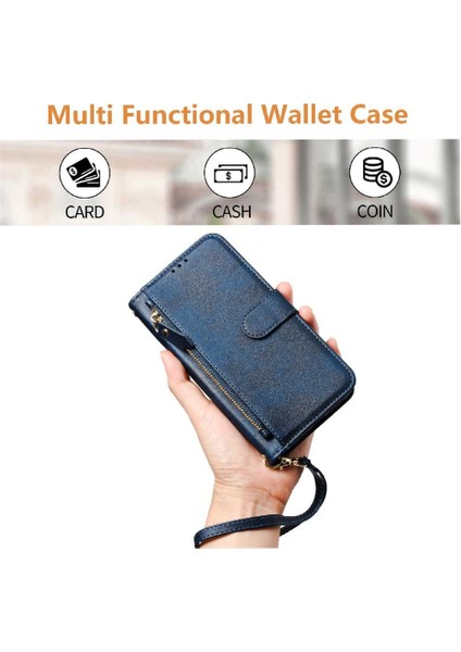 Infınıx Smart 6 Premium Fermuarlı Deri Çapraz Askılı Uzun Askılı Cüzdan Kılıf Kapaklı Kartlıklı (Yurt Dışından)