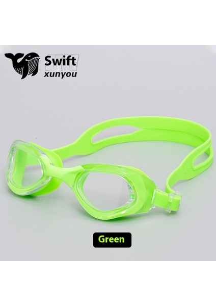 Hd Su Geçirmez Buğu Önleyici Yüzme Gözlüğü Yetişkin Erkekler ve Kadınlar Evrensel Düz Yüzme Gözlükleri Moda Çerçeve (Yurt Dışından)