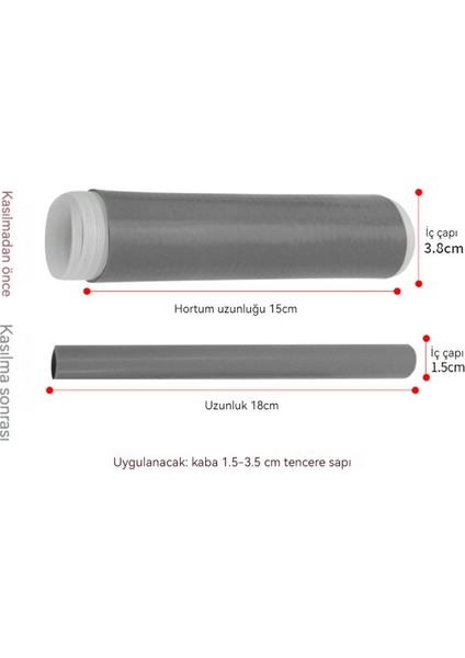 Ev Mutfak Tencere Sap Isı Yalıtım Kolu Ütüleme Önleyici Kapak (Yurt Dışından)