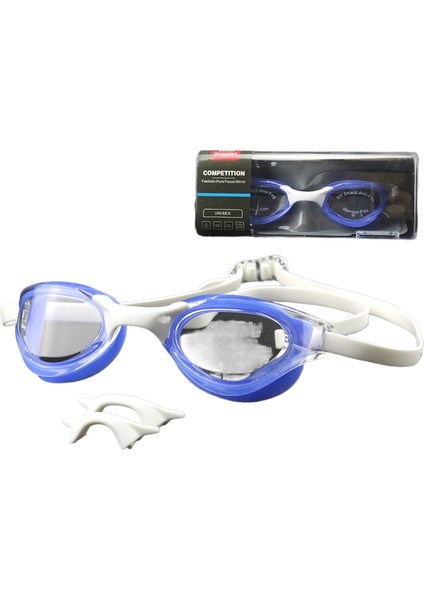 Yetişkin Yüzme Gözlüğü Hd Su Geçirmez Buğu Önleyici Yarış Eğitim Gözlükleri Ekipmanı (Yurt Dışından)