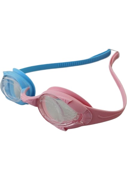 Çocuk Yüzme Gözlükleri Su Geçirmez Buğu Önleyici Hd Yüzme Gözlükleri Sevimli Çizgi Film Silikon Renkli Gözlükler (Yurt Dışından)