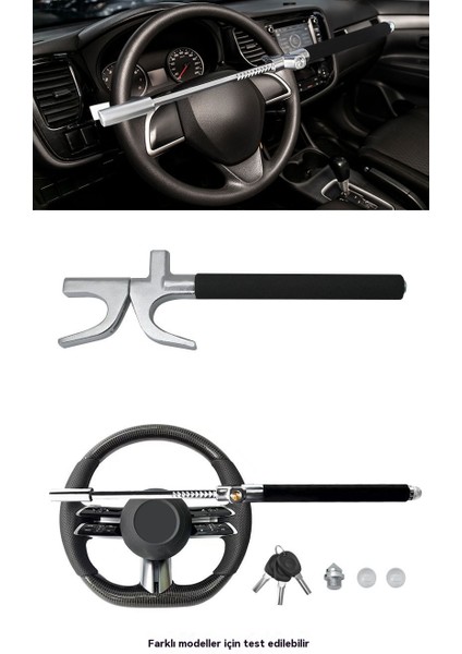 Araba Direksiyon U Ayarlanabilir Teleskopik Kilit (Yurt Dışından) fırsatları