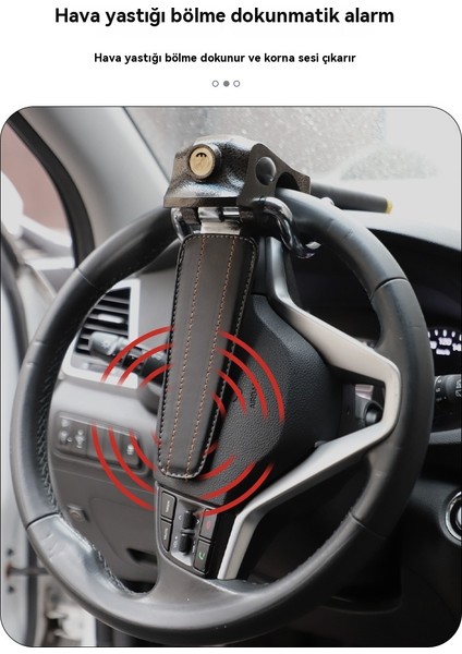 Araba Kullanımı Güvenli, Sağlam ve Dayanıklı Araba Çift Kanca Direksiyon Kilidi (Yurt Dışından) modelleri