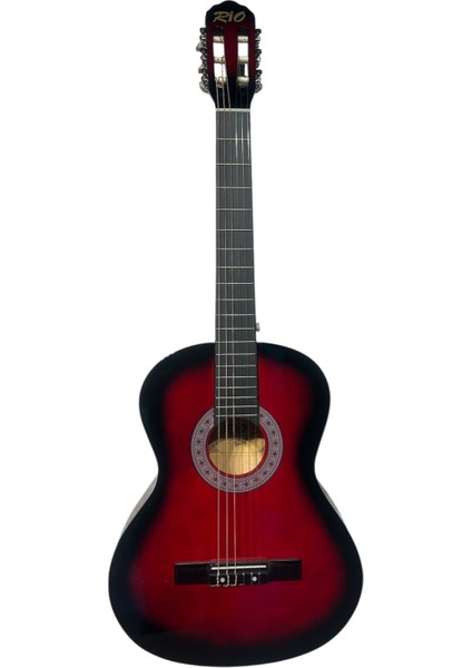 Klasik Gitar Seti Sap Ayarlı 4-4 Tamboy Kıııf Askı Kapo Sticker Pena Penalık Silme Bezi L Anahtarı