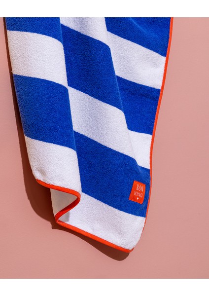 Biasse %100 Pamuk Plaj Havlusu - Beyaz/mavi - 70X150 cm modelleri