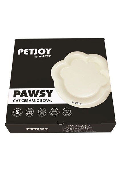 Pawsy Seramik Kedi ve Köpek Mama Kabı Beyaz 175 ml fiyatları