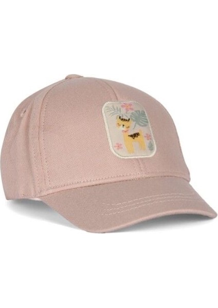 Etiketli Bebe Kız Şapka Y25140-01 Pudra